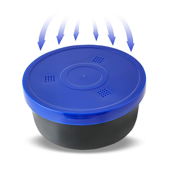 Kbelík na rybářské nástrahy s rukojetí Velkokapacitní Přenosný Prodyšný Nádoba na žížaly, červy, larvy, nástrahy Rybářské vybavení