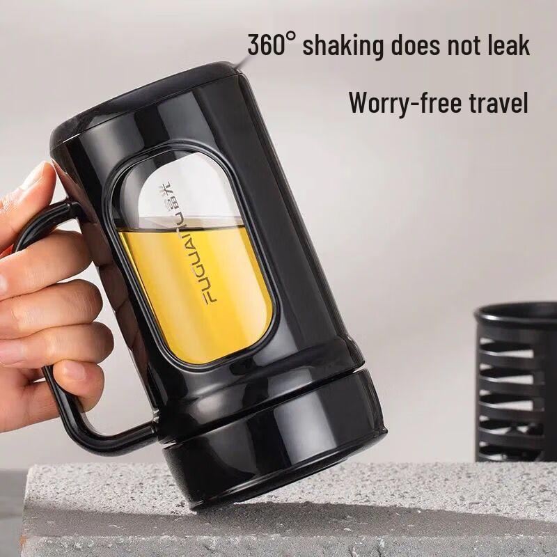 Fuguang Portable Glass Tea Infuser Bottle with Handle