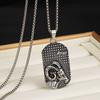 2026 New 12 Constellation Male Versatile Retro Style Constellation Sweater Pendant Necklace