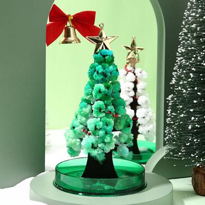 1 Set Mini Christmas Tree Toy DIY Faux Crystal Growing Tree Educational Crystallization Xmas Tree