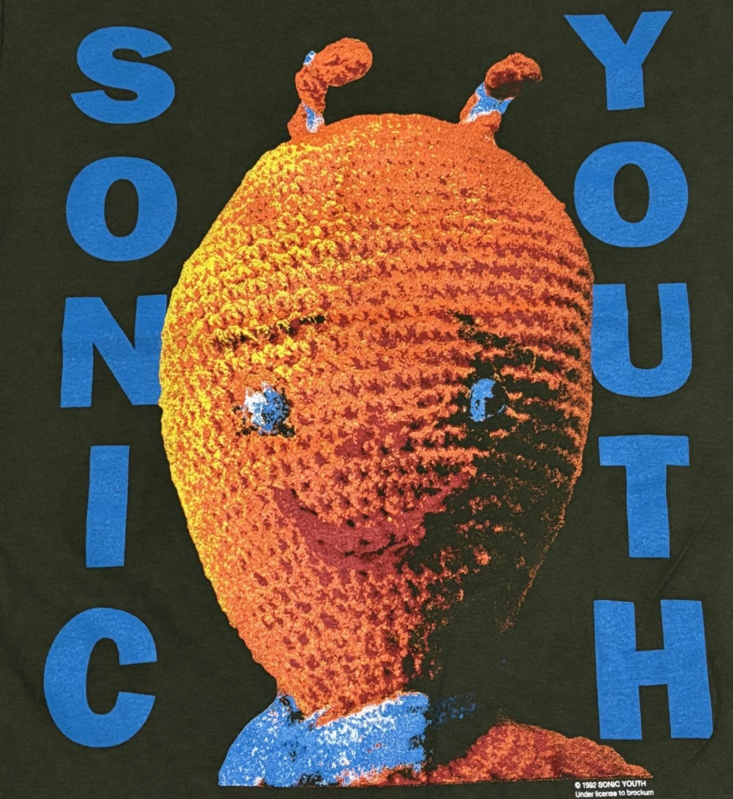 Винтажная футболка Sonic Youth Dirty 1993 Pacific Rim Tour Band Размер L Зеленая ПЕРЕПЕЧАТКА XL