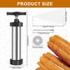 Churro Maker Kits Hard Stainless Steel Churro Maker Set Safe Churro Maker Machine with Piping Bag and Piping Nozzle for Baking