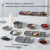Korean Style Stainless Steel Seasoning Plate Sauce Dish Hot Pot Seasoning Roast Meat Sauce Western Restaurant BBQ Tableware