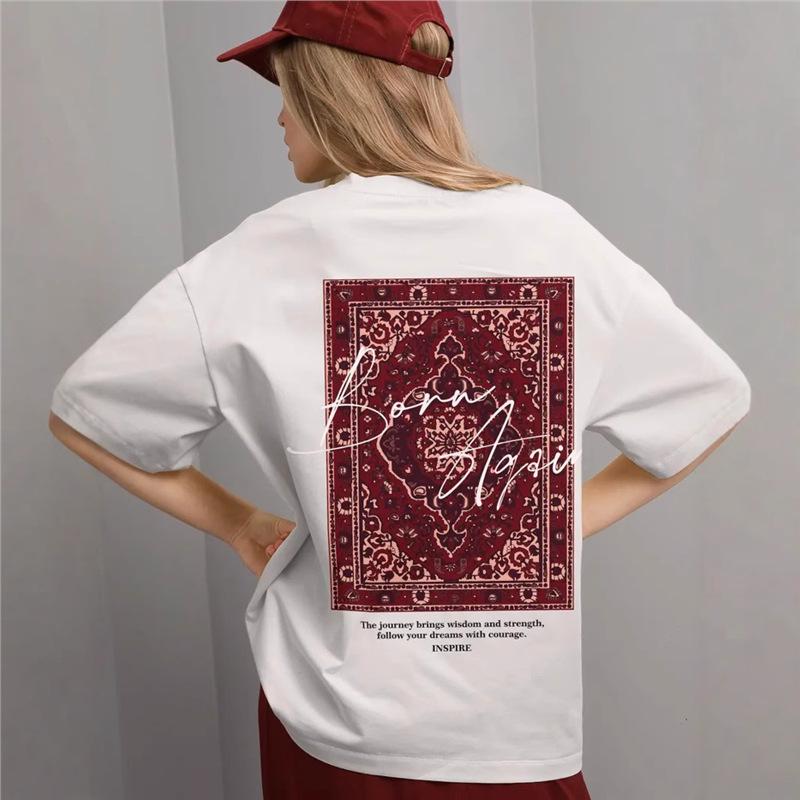 Trendy Oversized Retro Chic Short-Sleeve Top: European & American Style