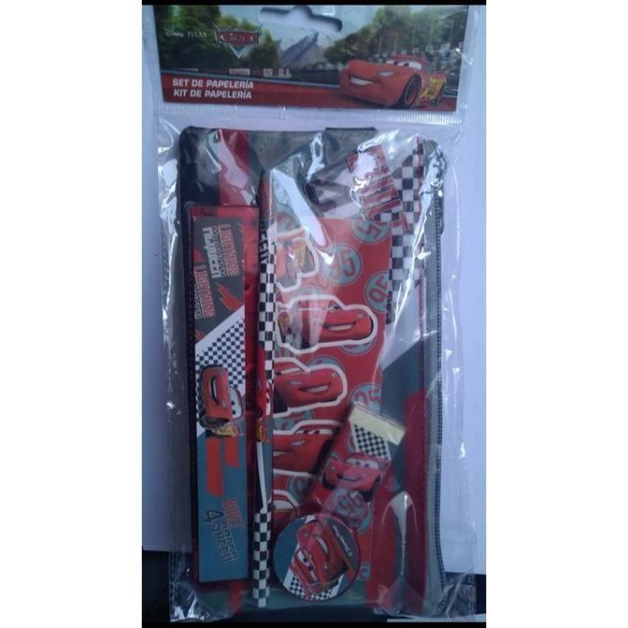 Set d'écriture - Disney - Cars - Rouge - Enfant - Trousse et accessoires