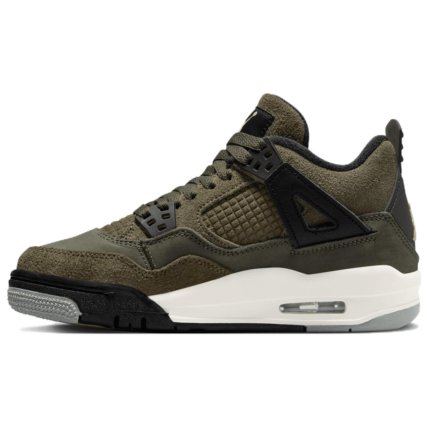 (GS) Air Jordan 4 Retro SE Craft - Olive Kids FB9928-200 EU 35.5