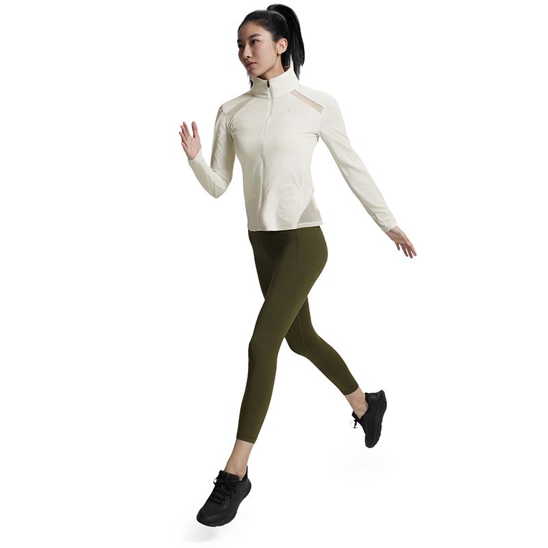 Under Armour Jaqueta Esportiva Coolmesh Definidora da Cintura Durável Gola Alta com Zíper Feminina Jaquetas 6007554-279