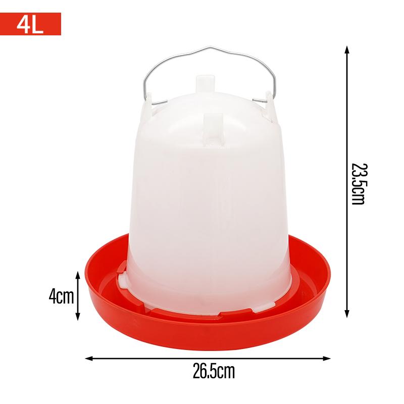 1.5/2.5/4L Chicken Water Dispenser Automatic Chick Drinker Bucket Drinking Farm Tools Quail Drinker Bird Waterer Poultry Feeding
