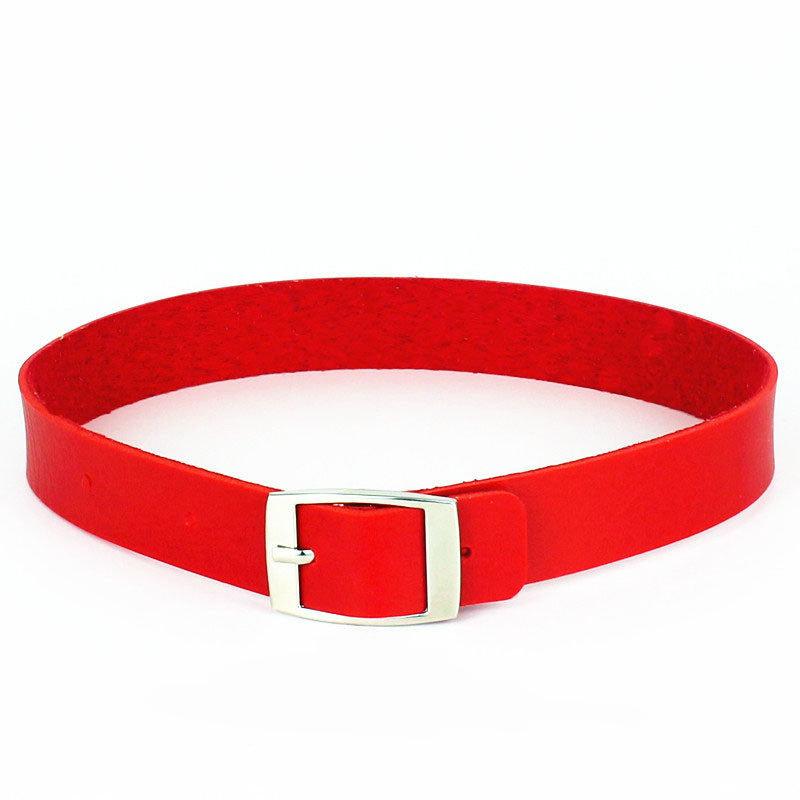 

80s Punk Red Gothic Chain Necklace Leather Choker Choker Collar Goth Necklace Women Black Leather Kawaii Jewelry червоний