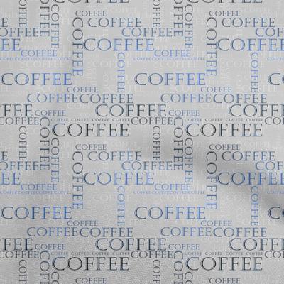Georgette Viscose Blue Fabric Text Sewing Craft Projects Fabric Prints By Yard 42 Inch