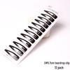 Korean Style Black Hair Accessories: Classic Water Drop BB Clips, 12-Piece Set for Flyaway Bangs