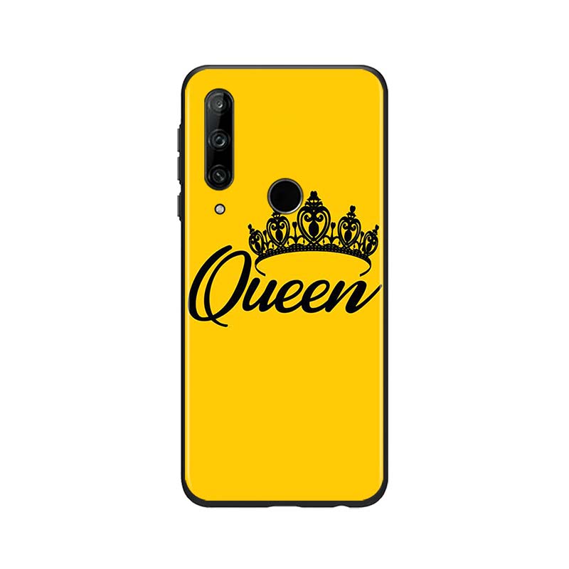 King Queen Cuplu pentru Huawei Honor 30 20 10 9S 9A 9C 9X 8X MAX 10 9 Lite 8A 7C 7A Pro Husa de telefon moale din silicon negru