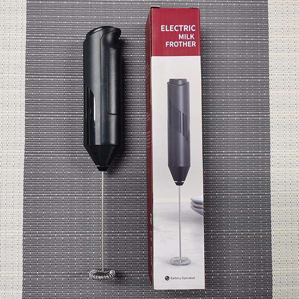 

Электрический венчик для взбивания молока, взбиватель для кофе и сливок, мини-компактный кухонный прибор, ручной электрический вспениватель молока, миксер, инструменты для выпечки, блендер для взбивания пены чёрный