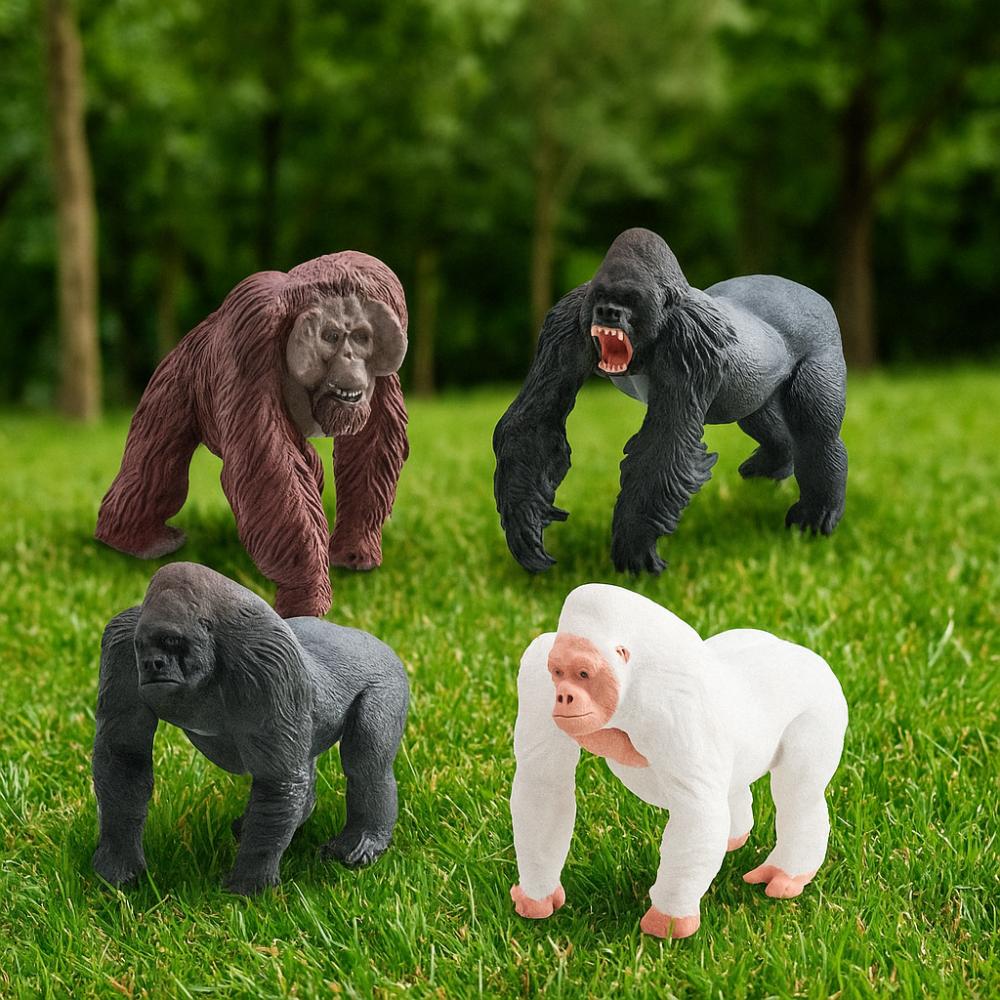 PVC Simulation Gorilla Animal Toy Handmad Chimpanzee Action Figure  Kids Birthday Gift