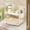 Double Layer Tea Cup Holder Drainage Design Sapce-saving Desktop Storage Rack Large Capacity Multi-scene