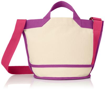 Small Tote Bag with Shoulder SN DELI Organic Cotton A 1369 Pink [Rootote] Women's