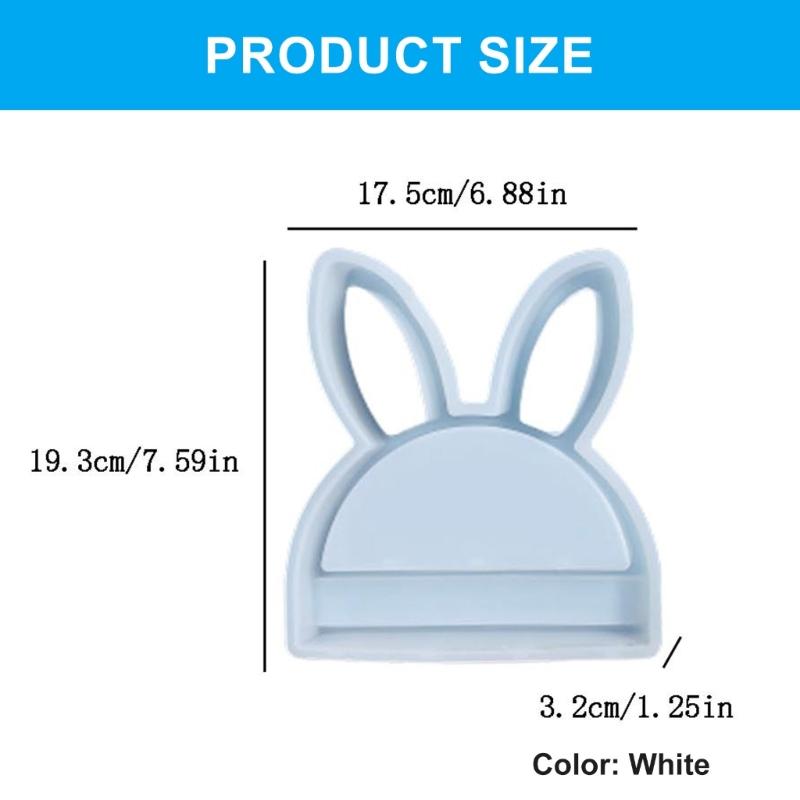 Unique Rabbit Head Shape Mold Innovative Ornament Moulds for Crafting Enthusiasts Hand-Making Resin or Plaster Projects