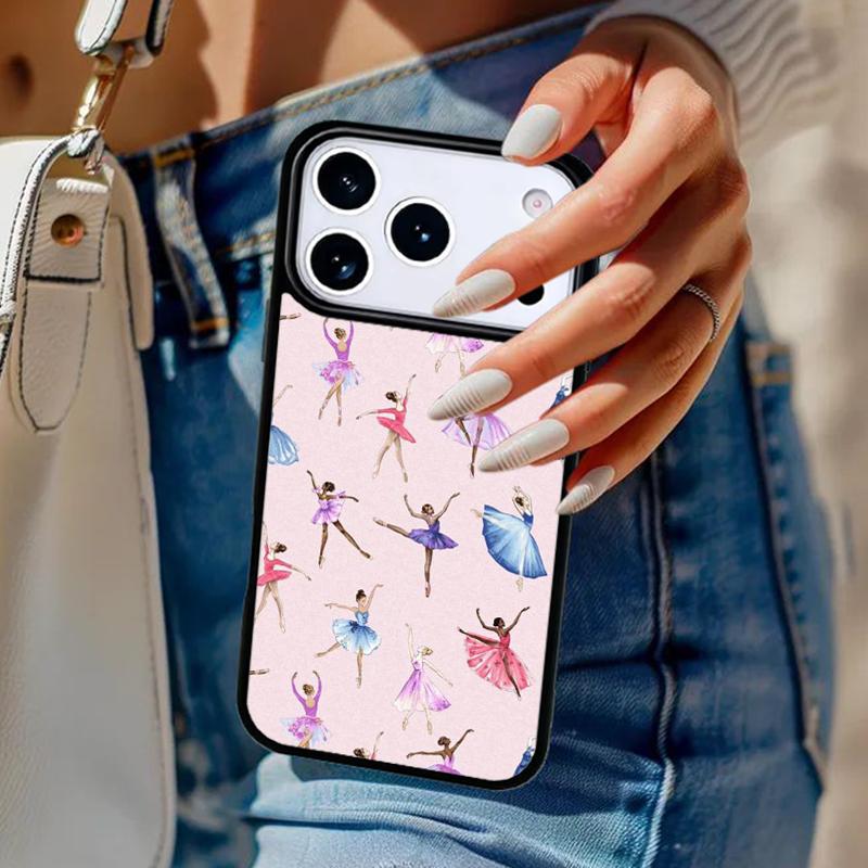 Ballerina Dance Phone Case For iPhone 17 Air 14 15 13 12 Max Cover For Apple 14 15 16 16e 11 Pro Max Plus Coque