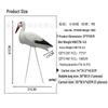 Outdoor Creative White Crane Flamingo Rockery Ornament: PE Material Micro Landscape Decoration