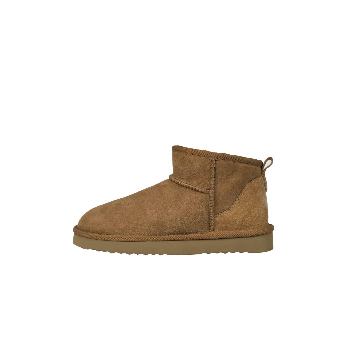 

[Factory Direct Sales] Small thick-soled snow boots for women 2024 autumn and winter new round head short tube thermal cotton shoes for women 35