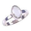 Natural Aquamarine Gemstone Handmade 925 Solid Sterling Silver Ring Size 7 P2F92