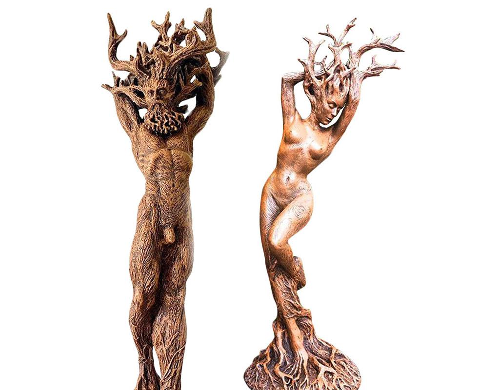 Goddess Forest God Resin Garden Statue