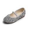 2025 Spring Girls' Sequined Leather Princess Shoes: Candy Colors, Korean Style, Soft Sole, Breathable.