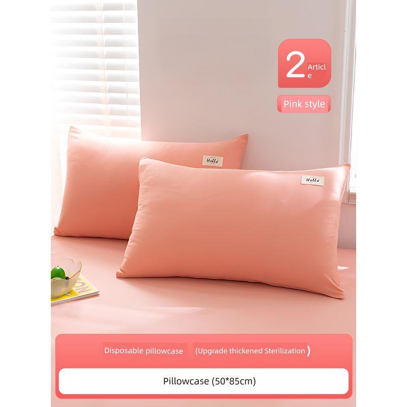 

Отель Путешествия Одноразовая Простыня Пододеяльник Наволочка Покрывало Комплект из Четырех Предметов Портативный Грязезащитный Утолщенный Путешествия other Disposable pillowcase [pink]]