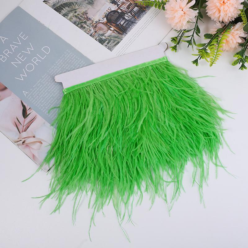 Natural Ostrich Feather Ribbon 1/5/10M, 10-15Cm Multicolor For Diy Crafts, Carnival Decor, Stage Show, Ready Stock, Factory Dire