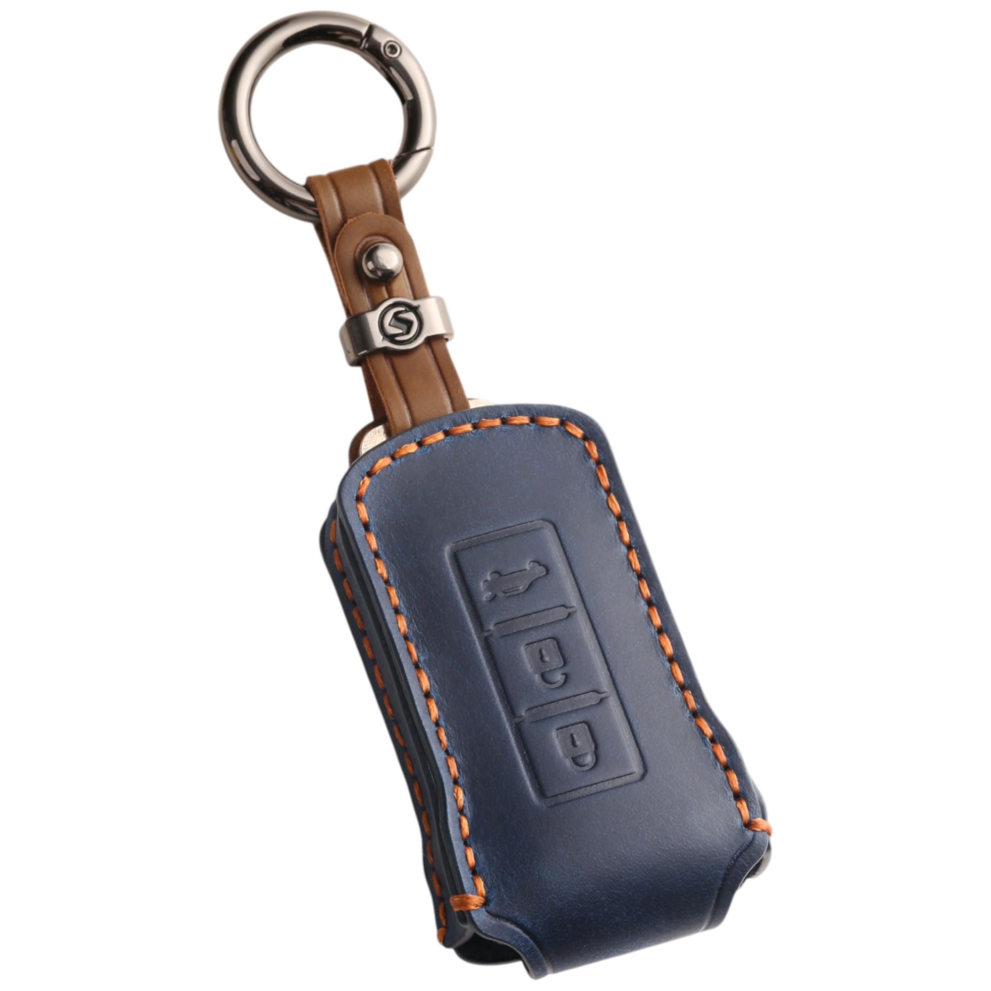 

[smasol] DELICA D5 Delica D5 Jasper New Outlander Triton Key Cover Genuine Leather Mitsubishi синий