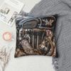 Matchless British Motorcycle Pillowcase Polyester Linen Velvet Creative Zip Decor Throw Pillow Case Sofa Cushion Cover