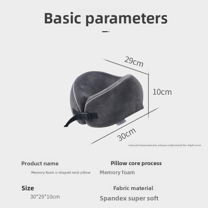 U-shaped Pillow Memory Cotton Neck Pillow Slow Rebound Car Travel Neck Neck Pillow Velvet Neck Pillow