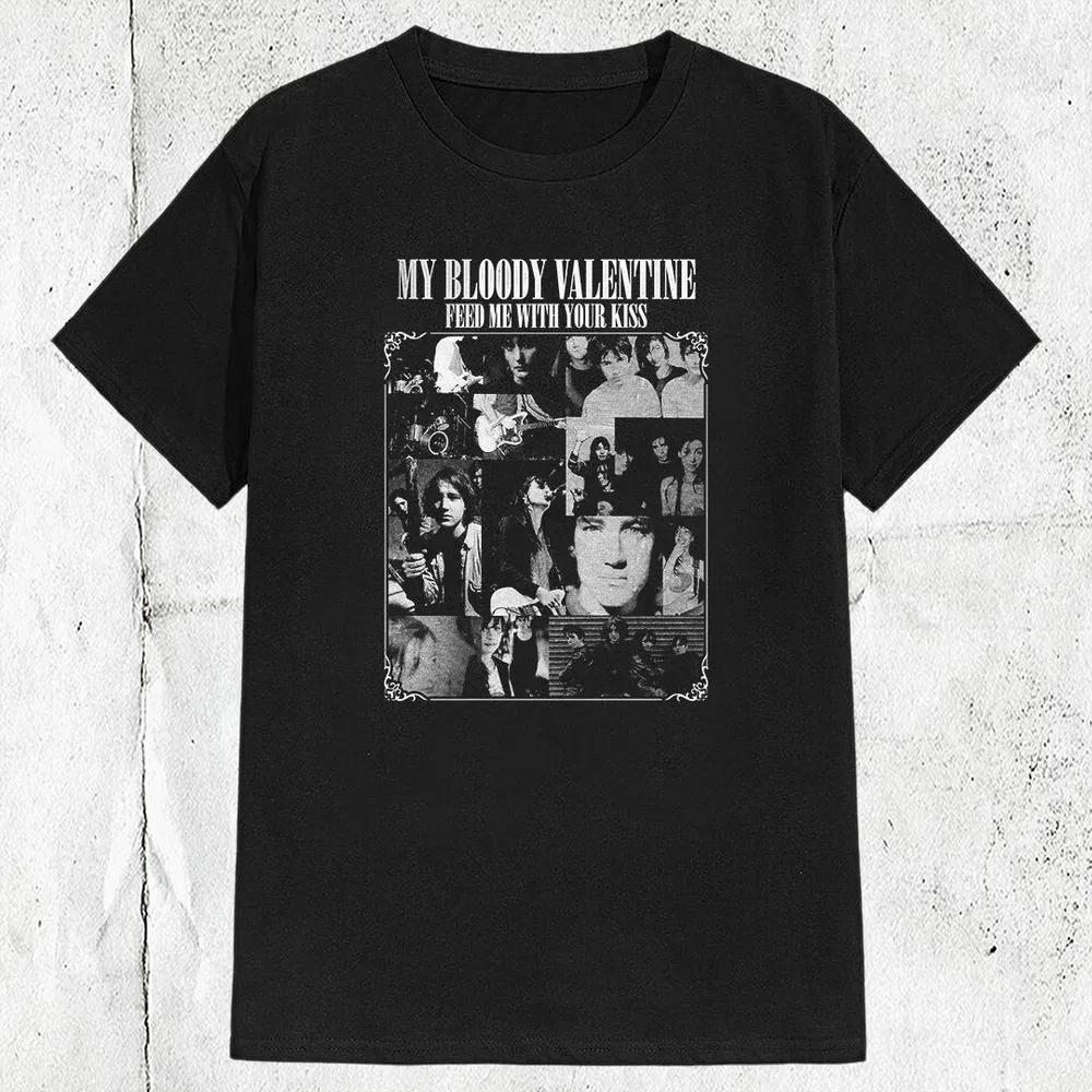 Unisex Short Sleeve Crew Neck Cotton T Shirt My Bloody Valentine Band S