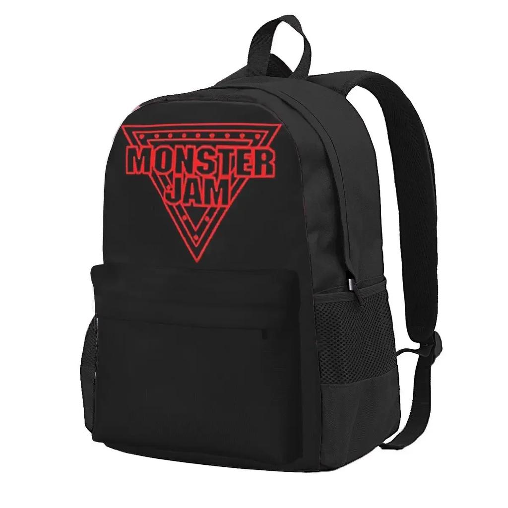 Classic Monster Jam Pattern Backpacks Bookbag School Bags Cartoon Rucksack Travel Rucksack Shoulder Bag