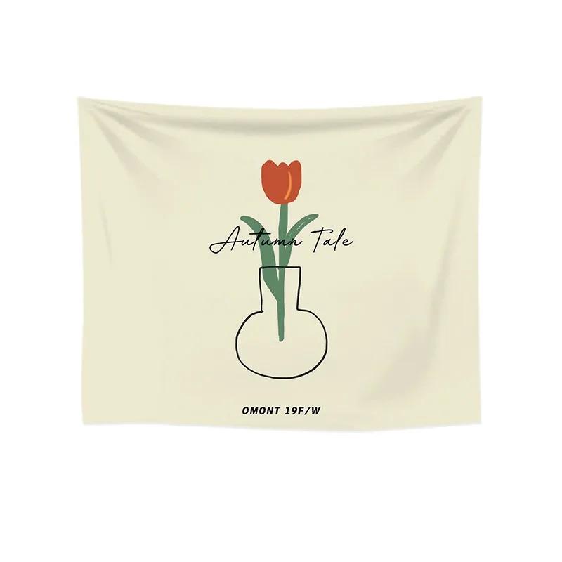 

Simple Morandi Color Pattern Tapestry Home Wall Decoration Tapestry Bedroom Living Room Tapestry 100x75cm