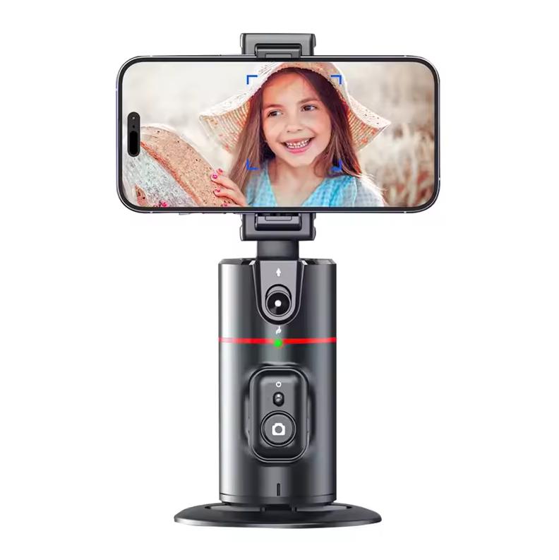 P02 Auto Face Tracking Tripod with Remote 360 Rotation Tracking Phone Holder Smart Phone Moving Tripod for Shooting Video