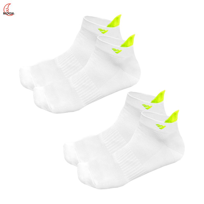 MOON Antibacterial & Odor-Control Cycling short Socks with SuperFresh Tech - Durable Breathable Sports Socks for Outdoor Biking