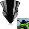 Windshield Windscreen Double Bubble for Ninja 400 EX400 250 2018 2019 2020 2021 2022 2023 (Black)