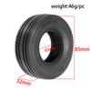 2Pcs Alloy Double Wheels Hub for Tamiya 1/14 RC Truck, Compatible with SCANIA VOLVO MAN Models, Heavy Duty Upgrade Parts