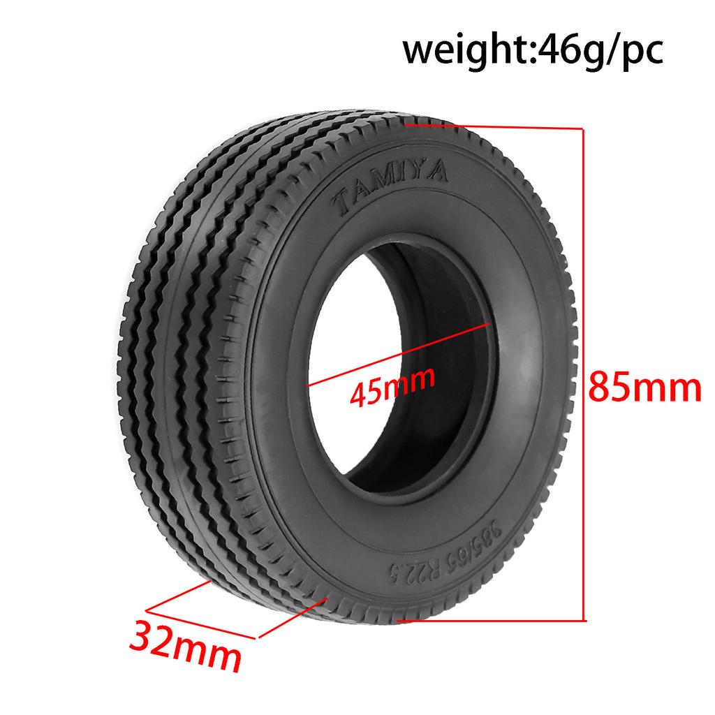 2Pcs Alloy Double Wheels Hub for Tamiya 1/14 RC Truck, Compatible with SCANIA VOLVO MAN Models, Heavy Duty Upgrade Parts