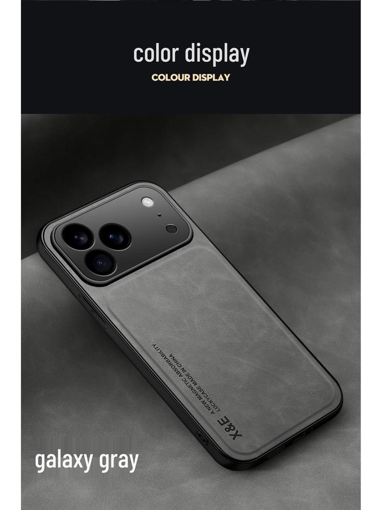 iPhone 17 Air Lambskin Magnetic Charging Case for 16 Pro - Skin-Feel, Anti-Drop, Soft.