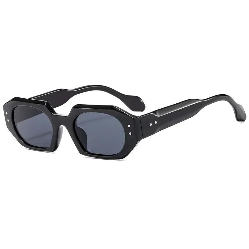 Gafas de Sol de Moda Mujer Hombre Cuadradas Plástico Vintage Elegantes Sobredimensionadas Señora Gafas de Sol Retro Vacaciones