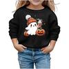 Boys Girls Child Fashion Daily Versatile Casual Crewneck Sweatshirts Daily Long Sleeve Patchwork Top Sweatshirts