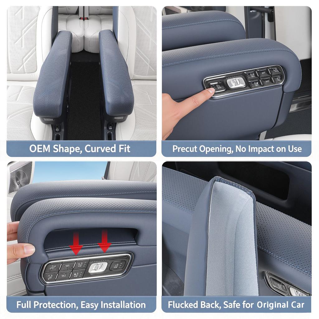 FOR ZEEKR 9X Interior Accessories for Rear Row Seat Armrest Cover and Middle Row Armrest Protection Cover
