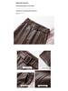 2025 Autumn Winter Women's High Waist Straight Leg Leather Pants, Wide Leg, Plus Velvet, Casual Loose Cropped Fit, Style 514.