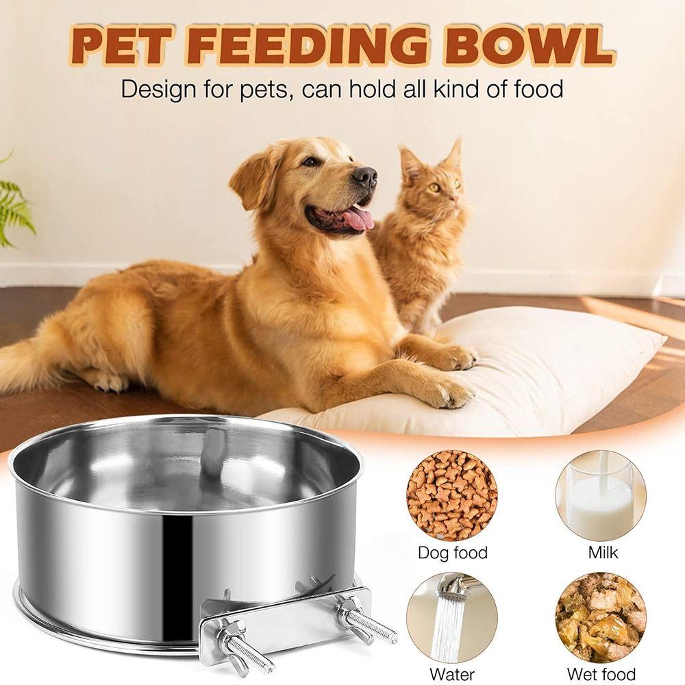 Hanging Dog Cage Bowls Anti-gnawing Pet Feeder New Cage Food Dispenser  Parrot Bird