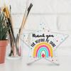 "Helping Me Shine" Teacher Gift - Acrylic Desk Decor for Educators' Milestones