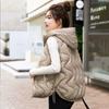 Autumn and winter new down cotton vest female students loose vest wear versatile vest vest jacket