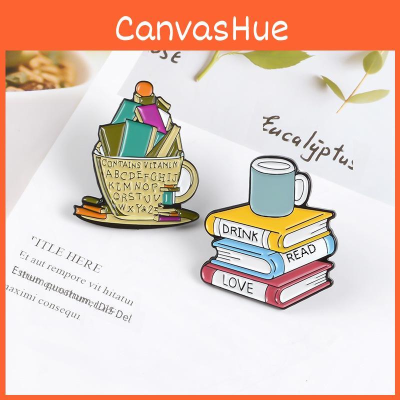 Creative Unique Alloy Book Brooch With Beautiful Enamel Finish For Stylish Accents