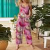 Women's Casual Jumpsuit Valentine's Day Heart Printed Cotton Jumpsuit